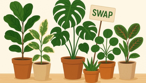 Swap pokojovek a venkovních rostlin v knihovně – nekupuj, vyměňuj!